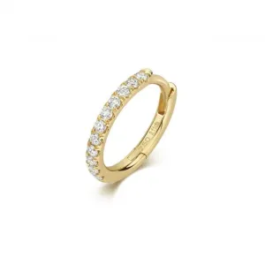 Diamond Jewellery 18ct Gold Diamond Cartilage Hoop EDQ902