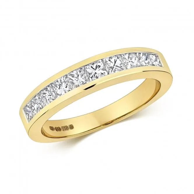 Diamond Jewellery 18K Gold Diamond Channel Ring RDQ137