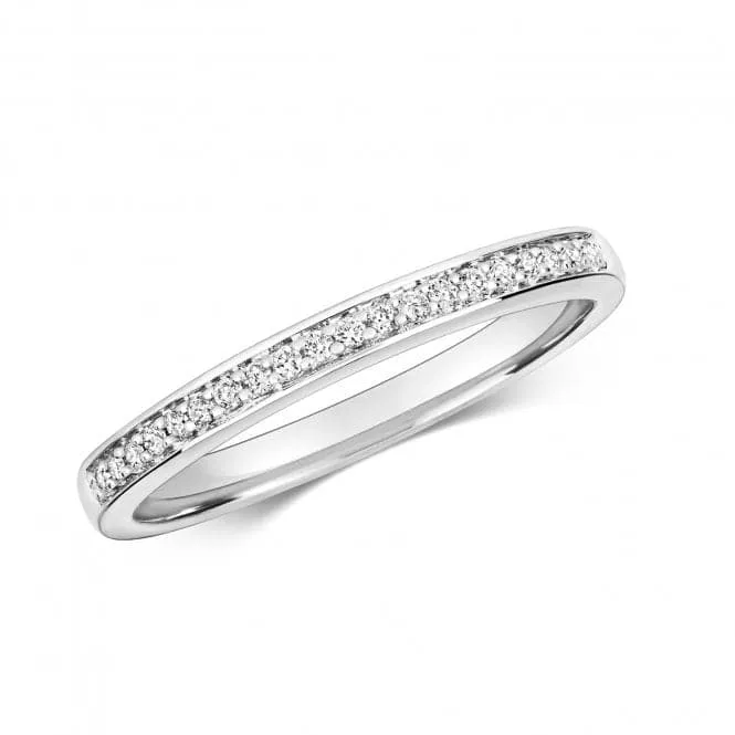 Diamond Jewellery 9ct Diamond Eternity Ring in White Gold RD680W