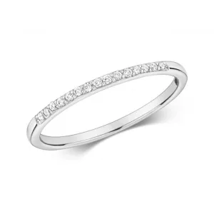 Diamond Jewellery 9ct Eternity Ring in White Gold RD804W