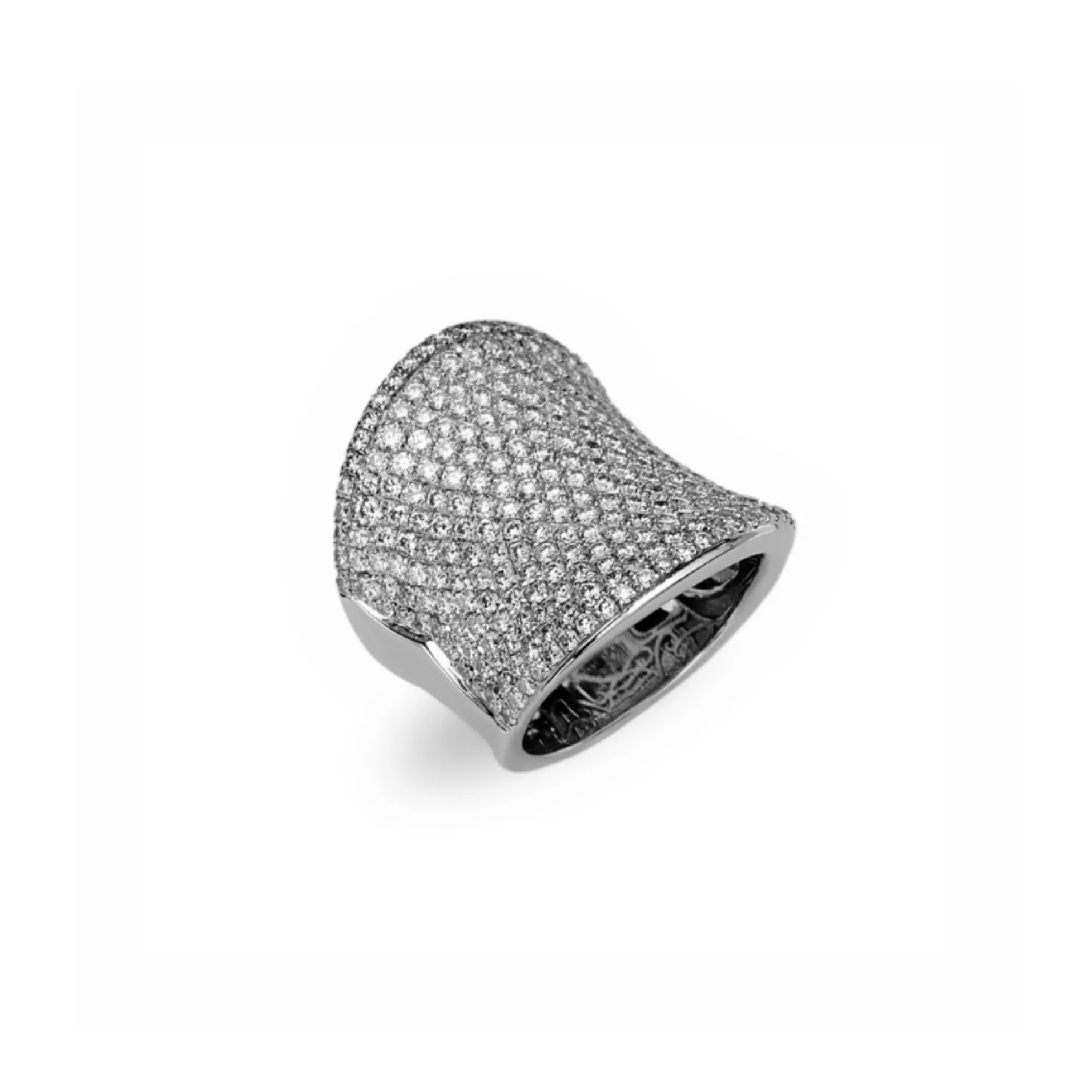 Diamond Ultra Wide Pave Band Ring