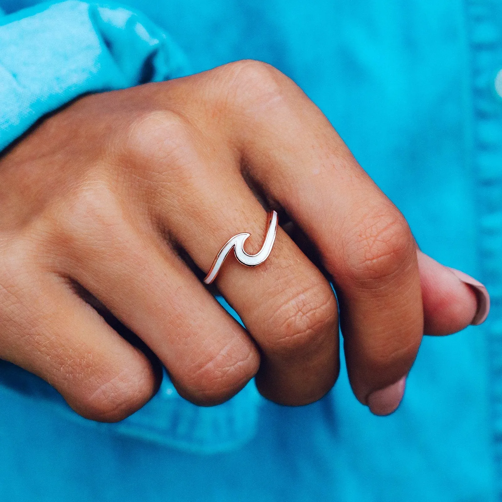 Enamel Wave Ring