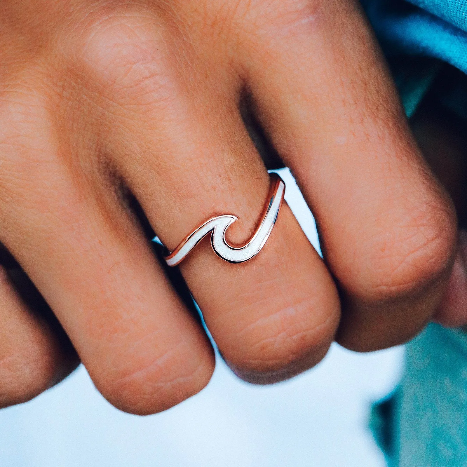 Enamel Wave Ring