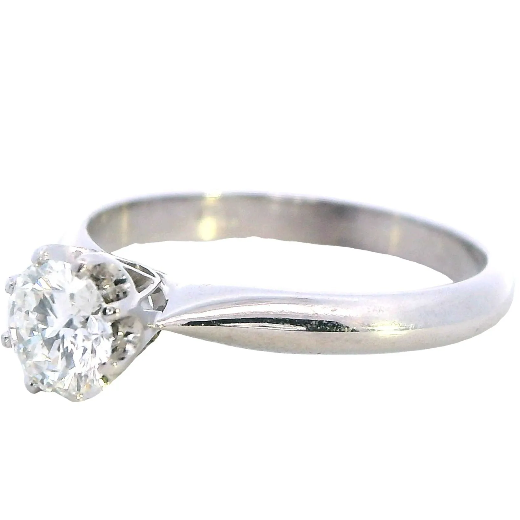 Ethereal Elegance: 18ct White Gold Bridal Ring Set