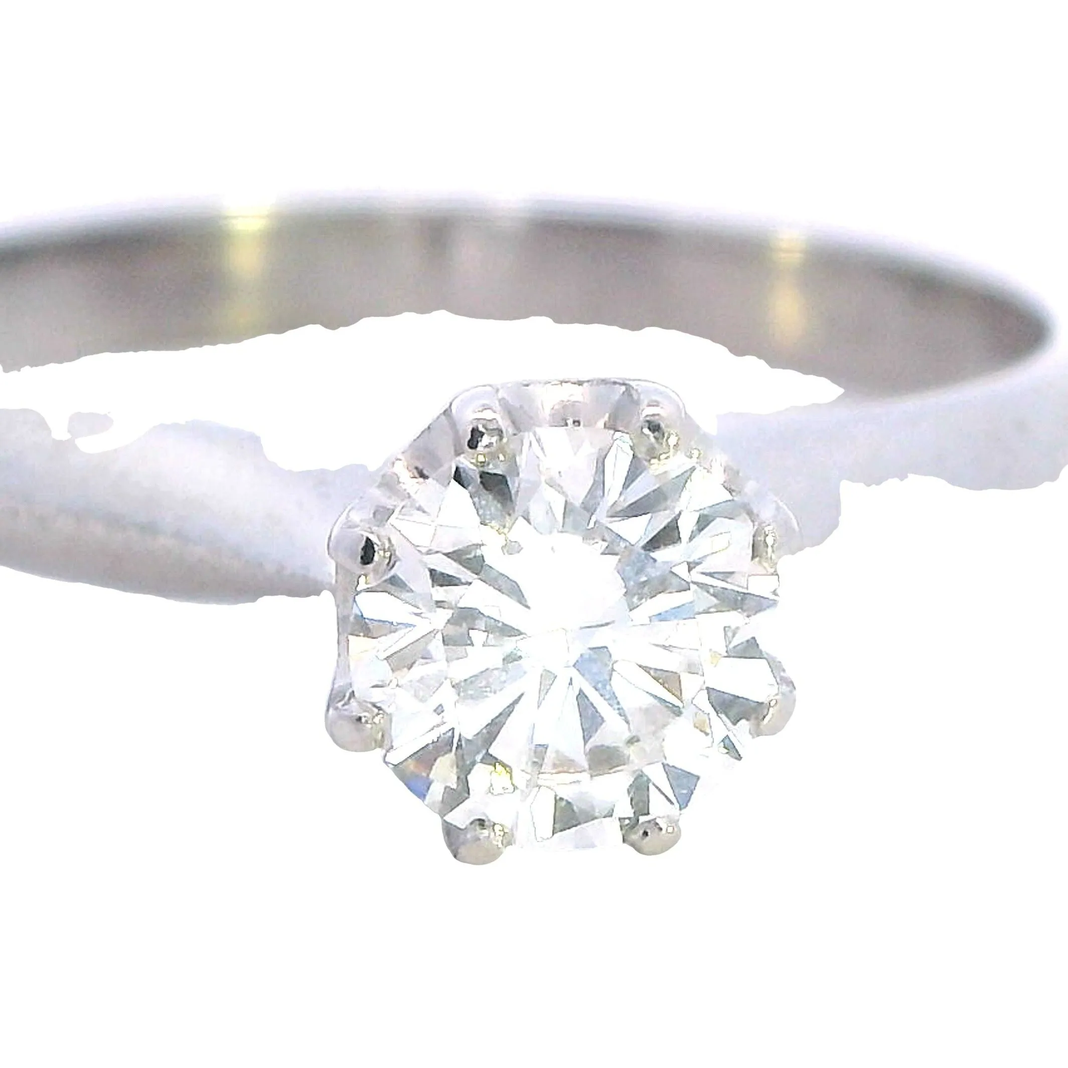 Ethereal Elegance: 18ct White Gold Bridal Ring Set