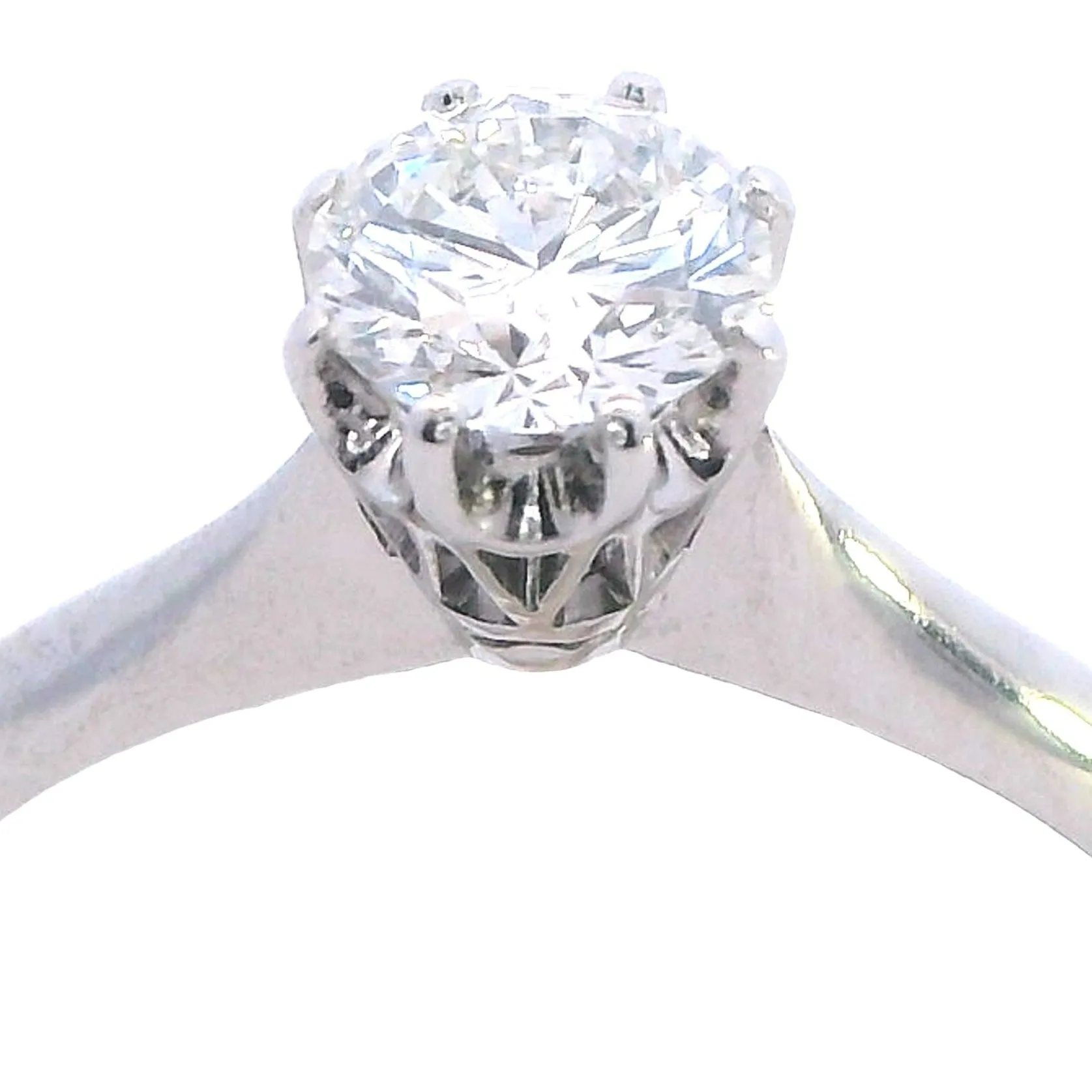 Ethereal Elegance: 18ct White Gold Bridal Ring Set