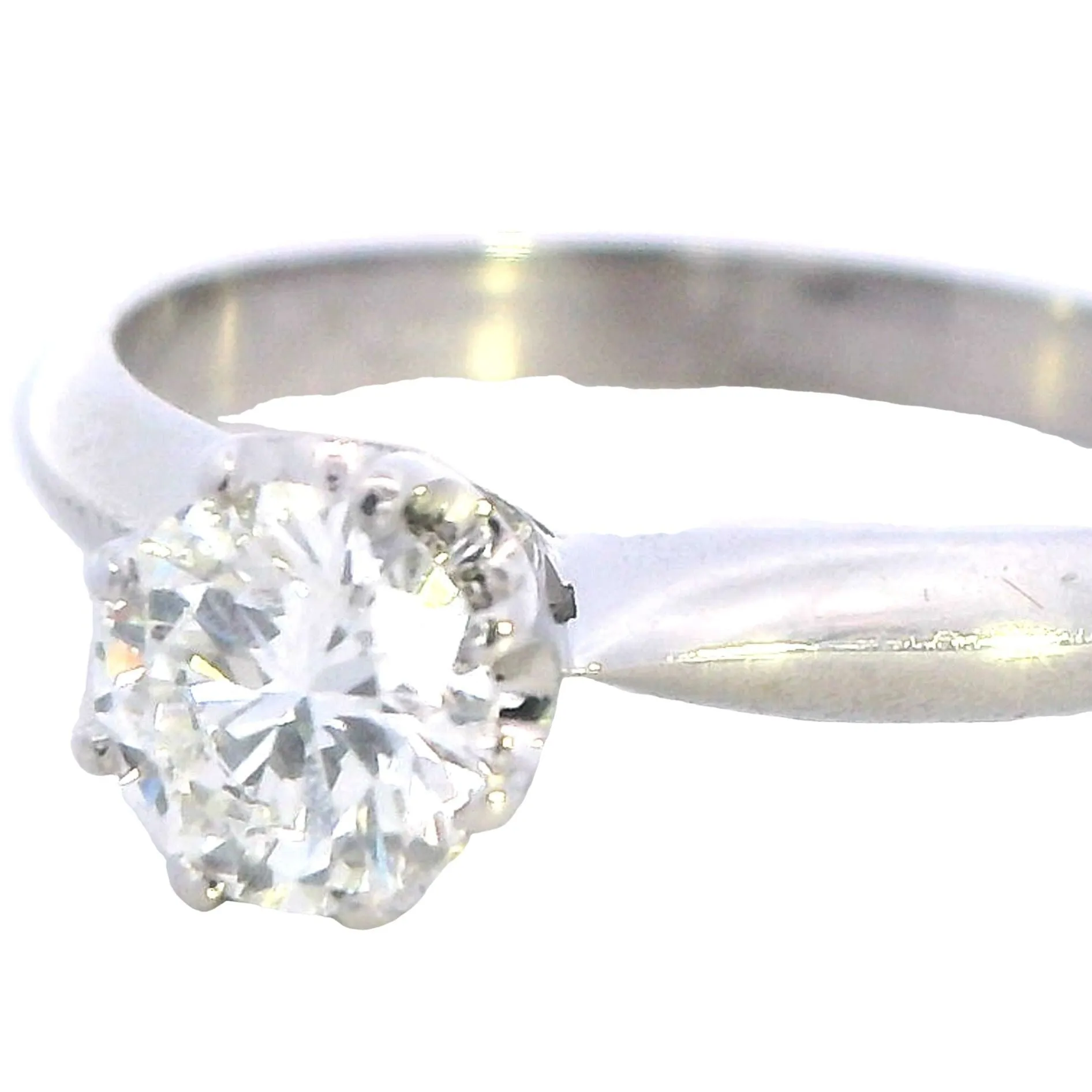 Ethereal Elegance: 18ct White Gold Bridal Ring Set