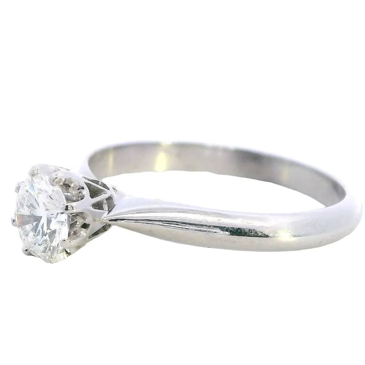 Ethereal Elegance: 18ct White Gold Bridal Ring Set