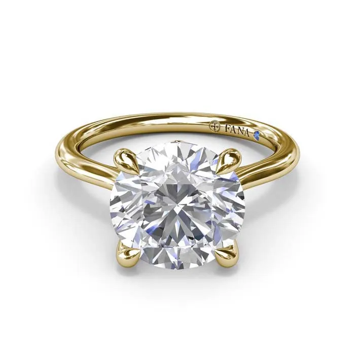 Fana Precious Solitaire Diamond Engagement Ring in 14K White Gold