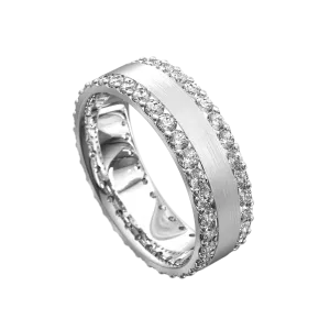 Full Circle Diamond Edge Set Ring