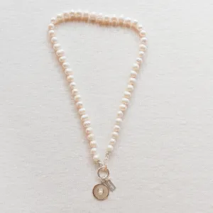 Hannah Pearl Necklace | Ring Pearls & Sterling Silver Accents | By Pearly Girls