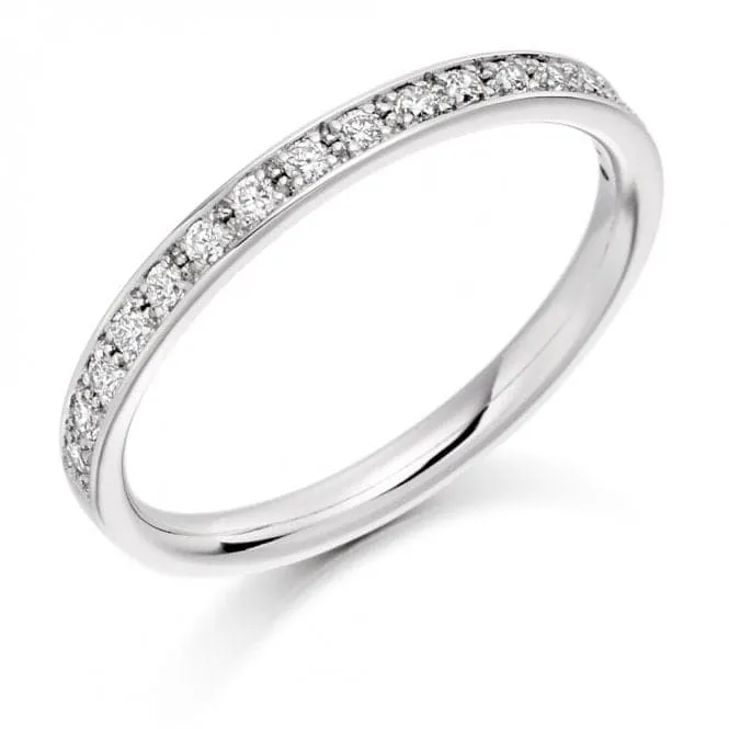 Harmony Collection 0.25ct Round Brilliant 2.10mm Half Eternity Ring