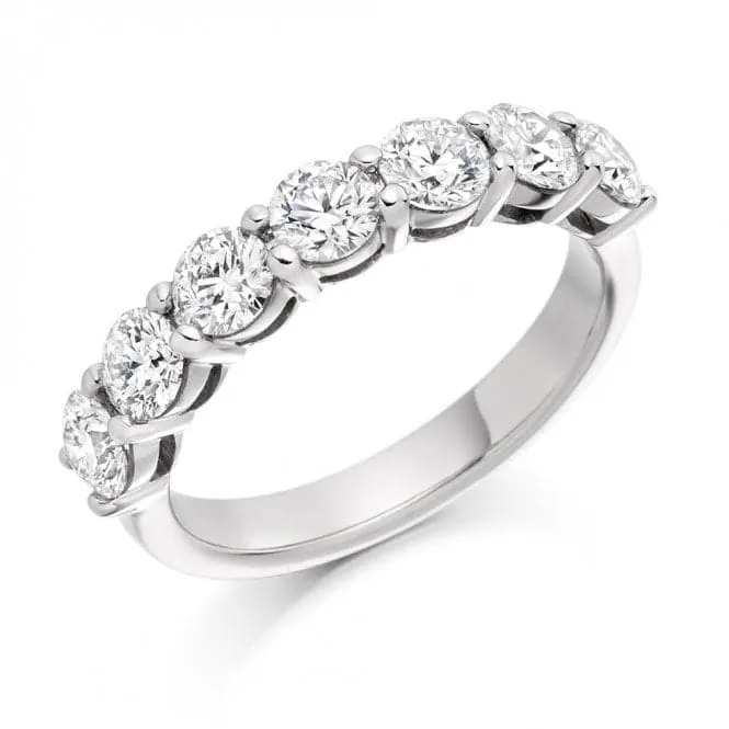 Harmony Collection 1.5ct Round Brilliant 3.8mm Half Eternity Ring