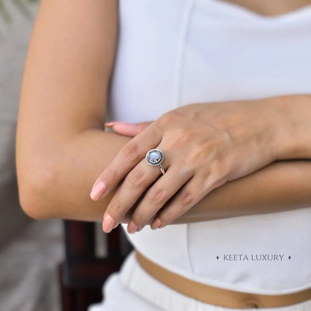 Lotus Dream - Moonstone Ring