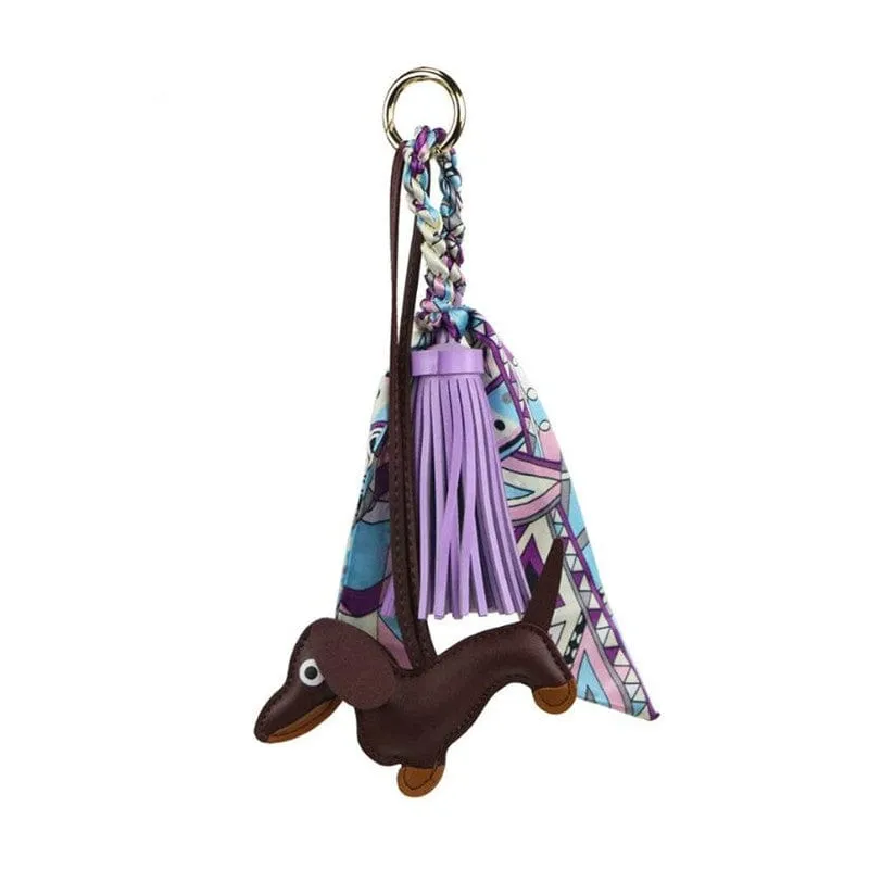 Lucky Dachshund Keychain