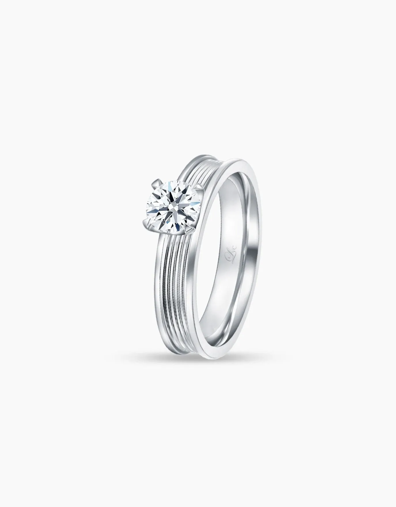 LVC Precieux Promise (Slim) Diamond Ring in 4 prongs