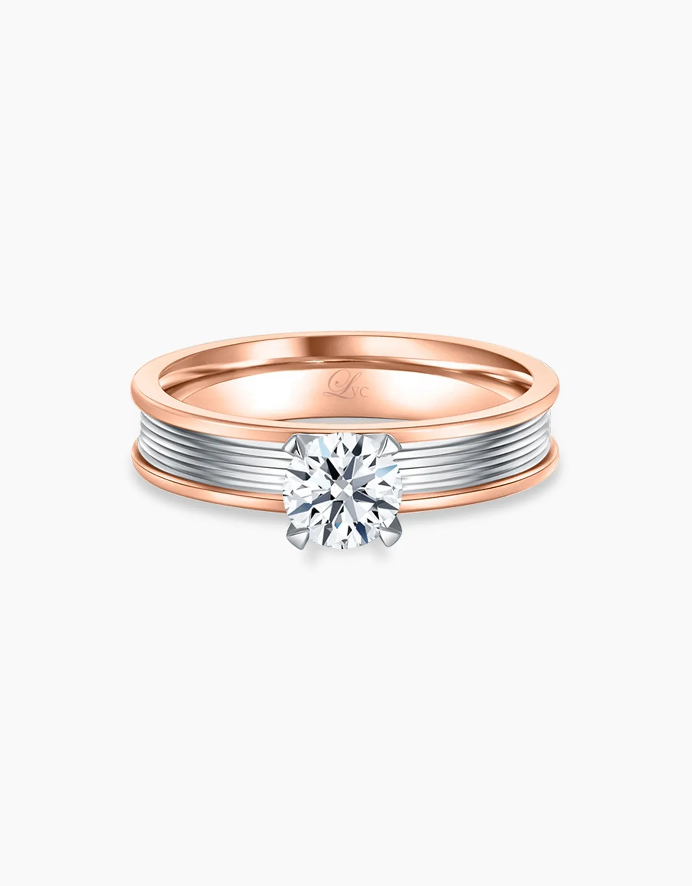 LVC Precieux Promise (Slim) Diamond Ring in 4 prongs