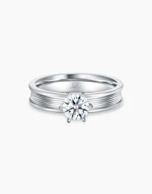 LVC Precieux Promise (Slim) Diamond Ring in 6 prongs