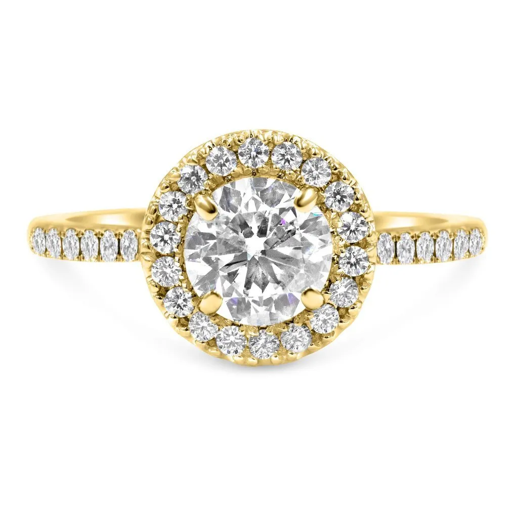 MARINE | Round Halo Engagement Ring