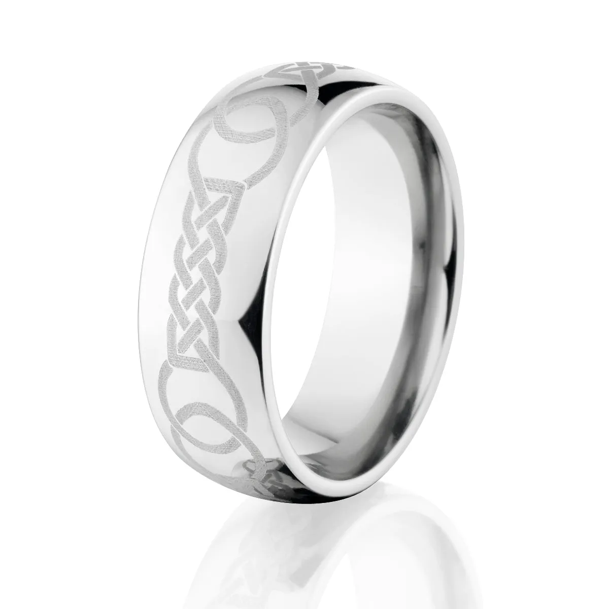 Mens Celtic Rings: Cobalt Celtic Wedding Band