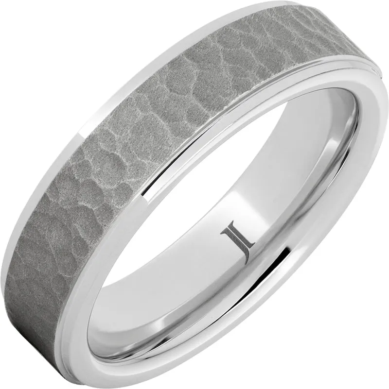 Men's Serinium® Moon Crater Wedding Band