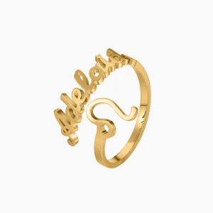 Name And Horoscope Custom Ring