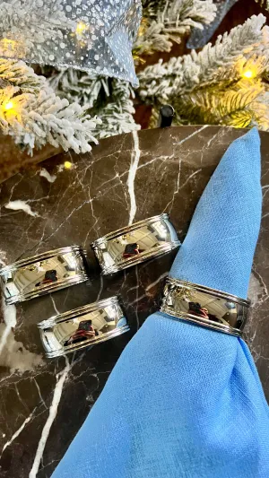 Napkin ring set of 4 Teodor