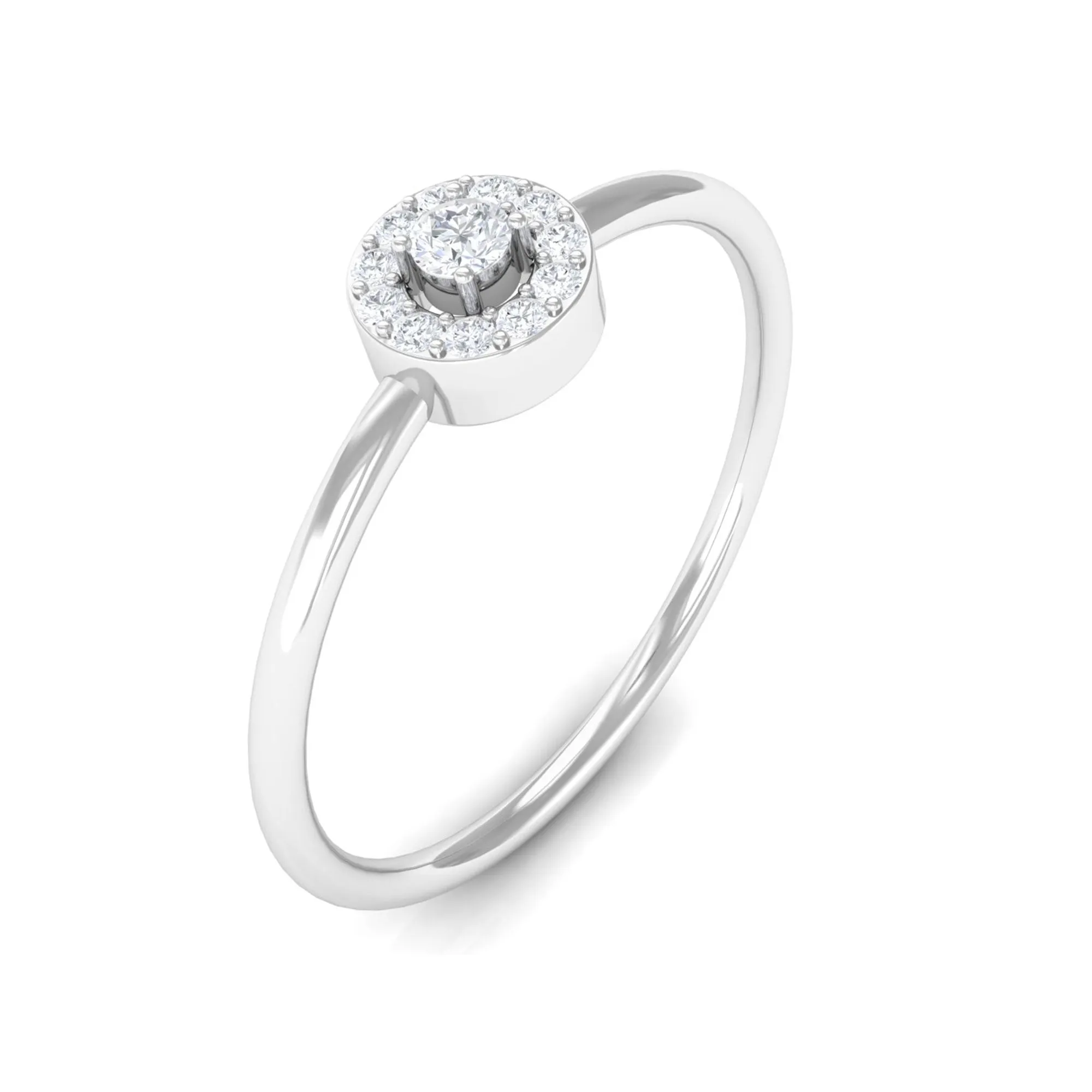 Natural Diamond Dainty Promise Ring