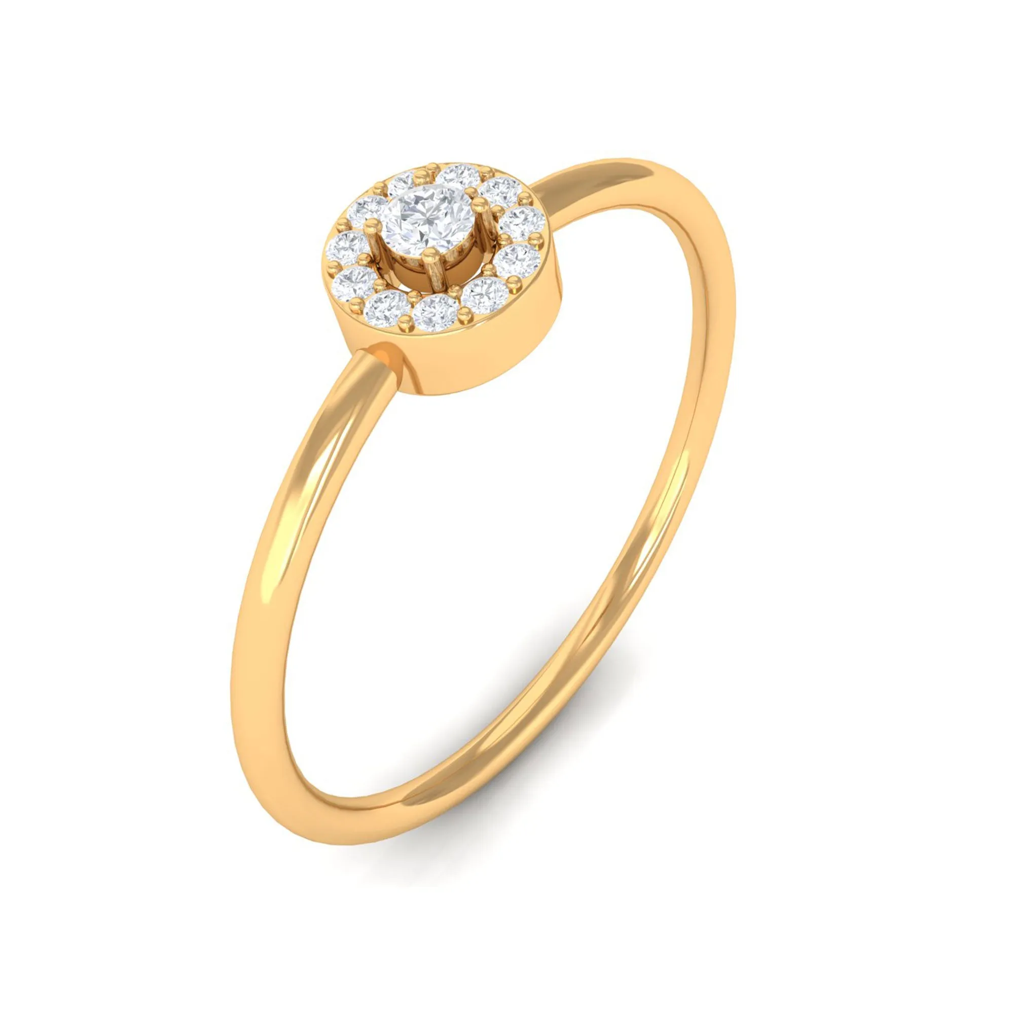 Natural Diamond Dainty Promise Ring