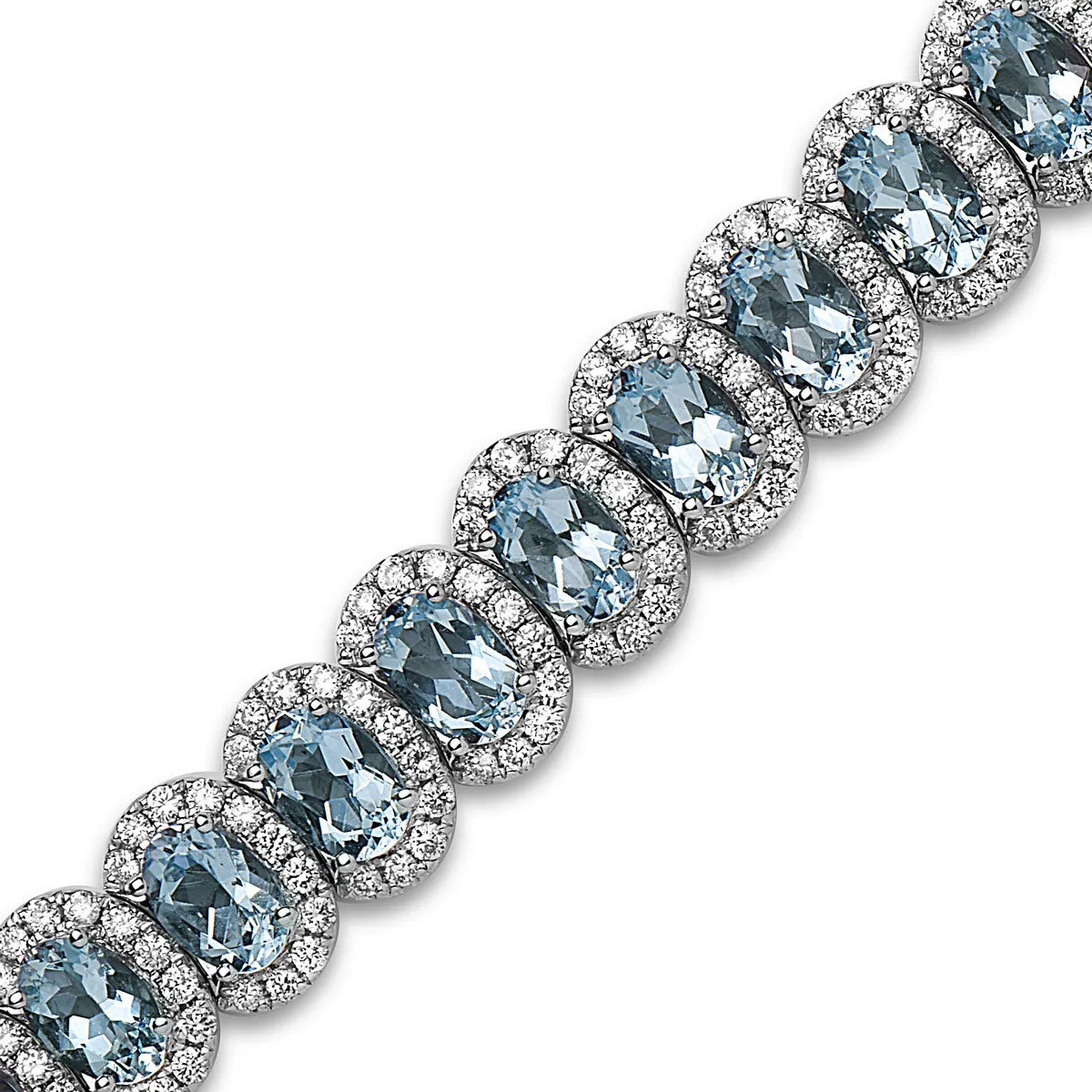 Pastel Diamond Oval Overlap Bracelet