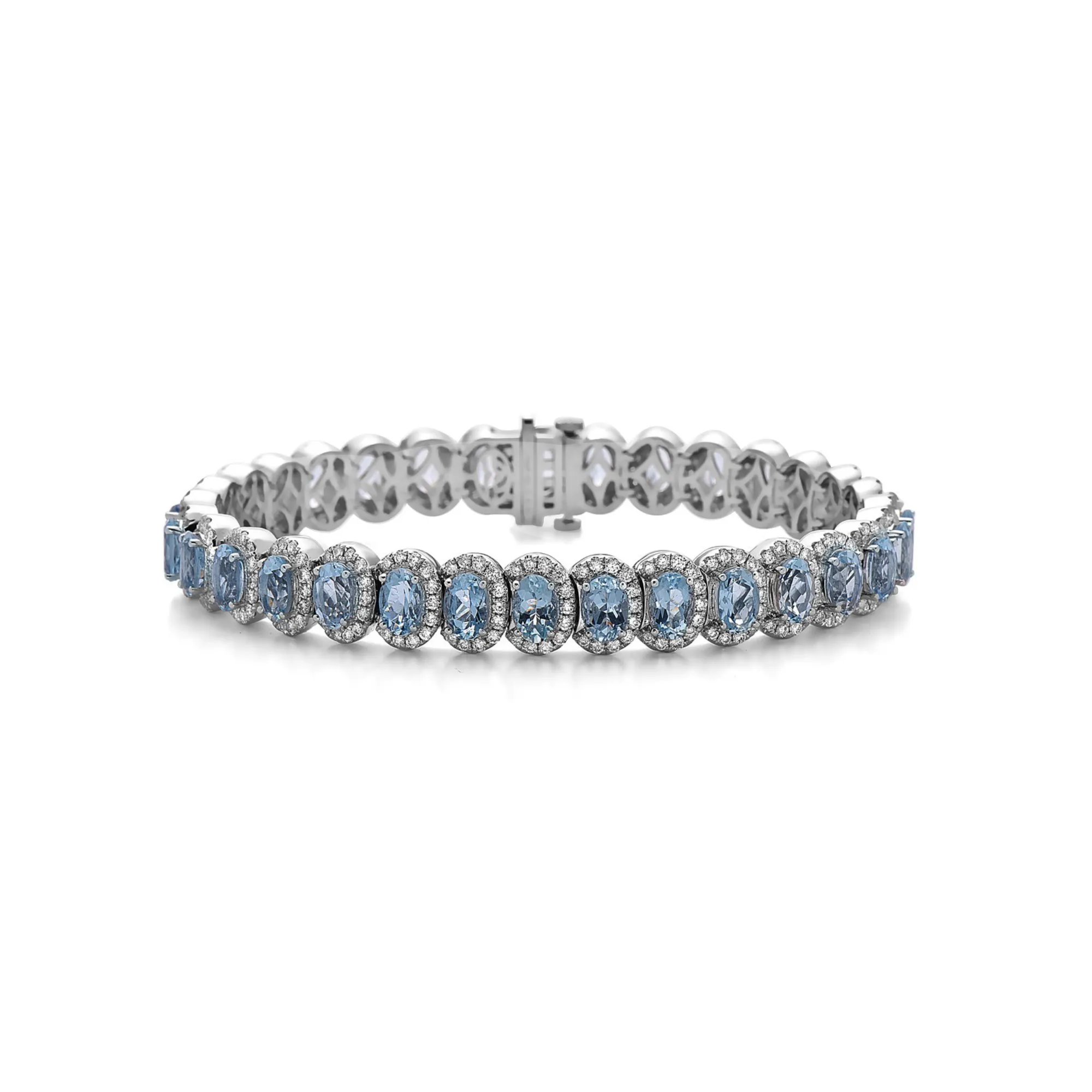 Pastel Diamond Oval Overlap Bracelet