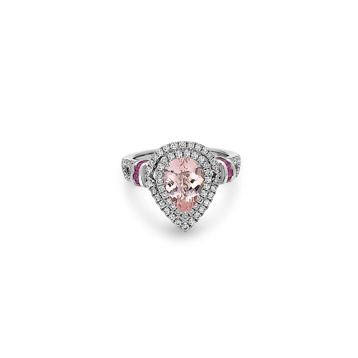 Pastel Diamond Pear Shaped Ring