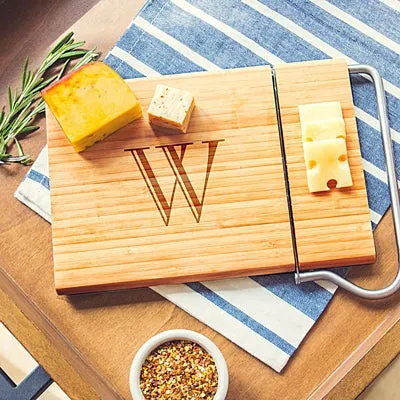 Personalized Bamboo Cheese Slicer