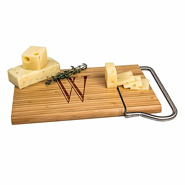 Personalized Bamboo Cheese Slicer