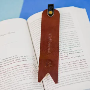 Personalized Leather Bookmark