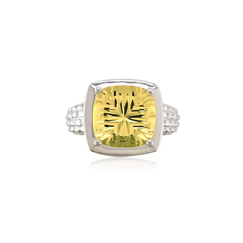 Pietra Collection Lemon Quartz Ring