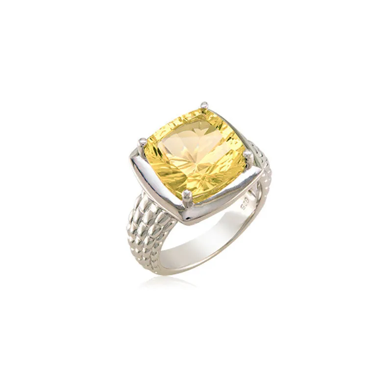 Pietra Collection Lemon Quartz Ring