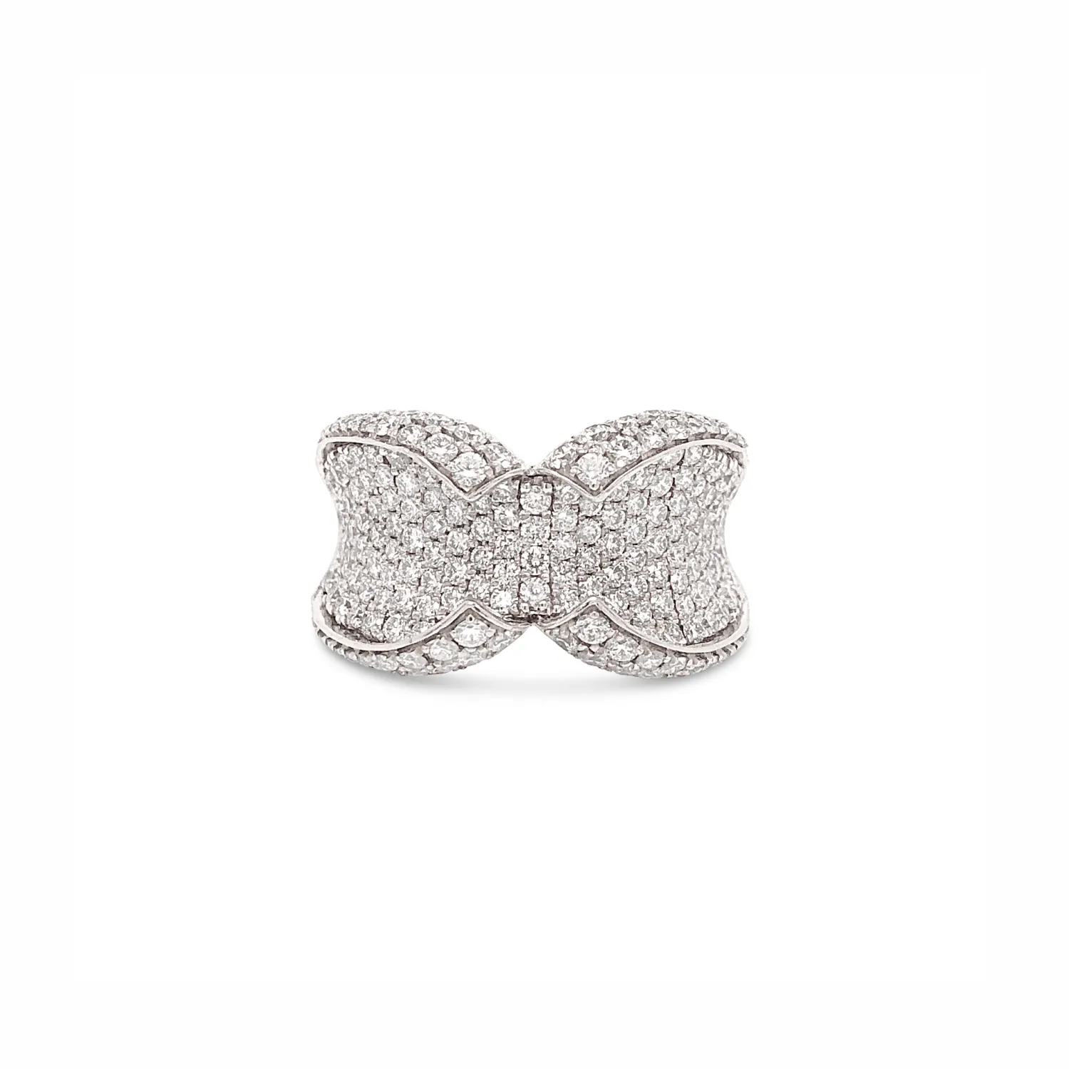 Platinum Diamond Collar Ring