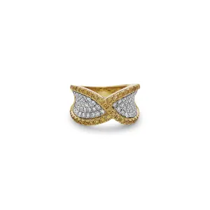 Precious Diamond Twisted Ring