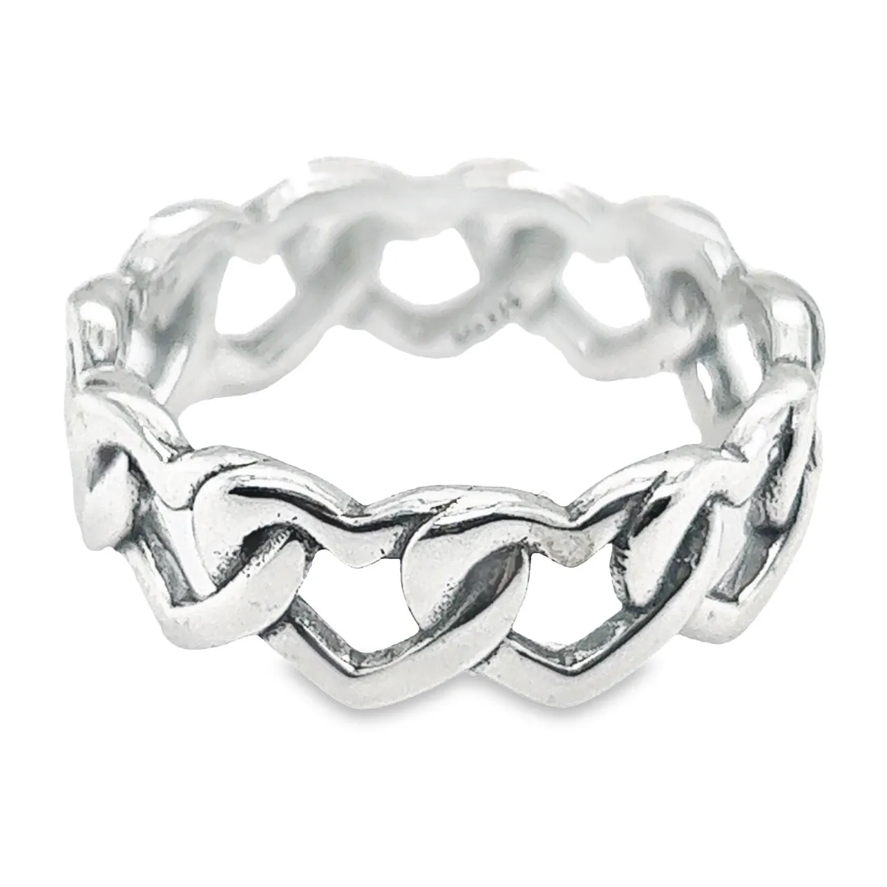 R49 Linked Heart Ring