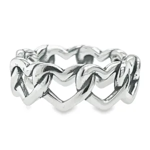 R49 Linked Heart Ring