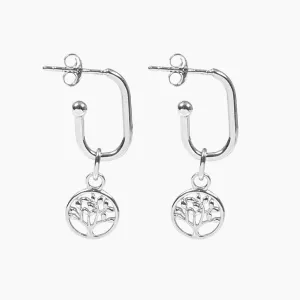 Roma Tree of Life Earrings (Silver)