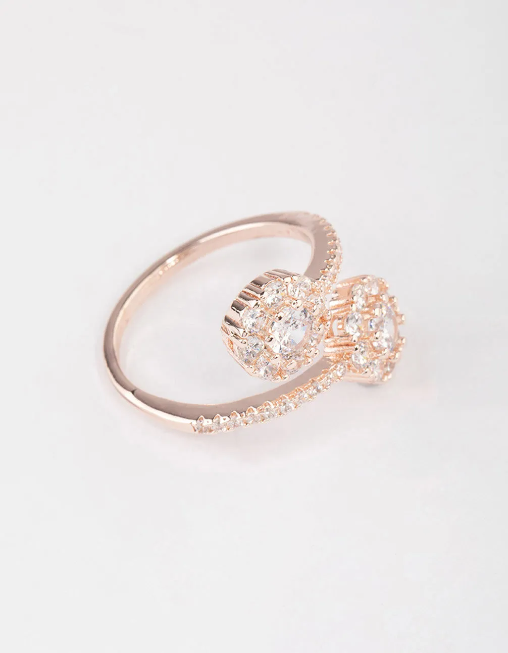 Rose Gold Round Double Wrap Ring