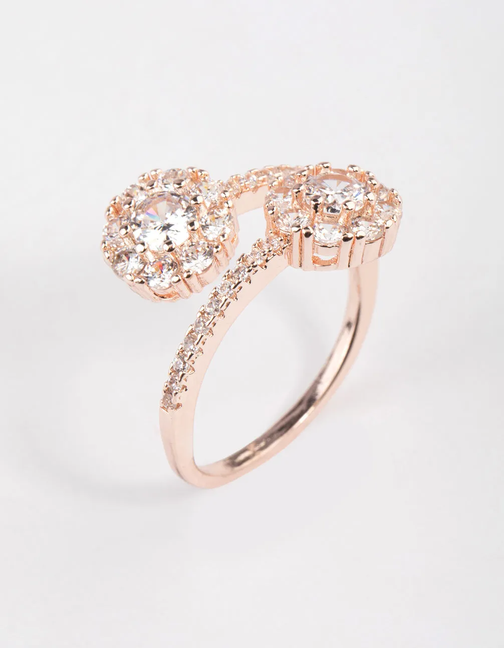 Rose Gold Round Double Wrap Ring