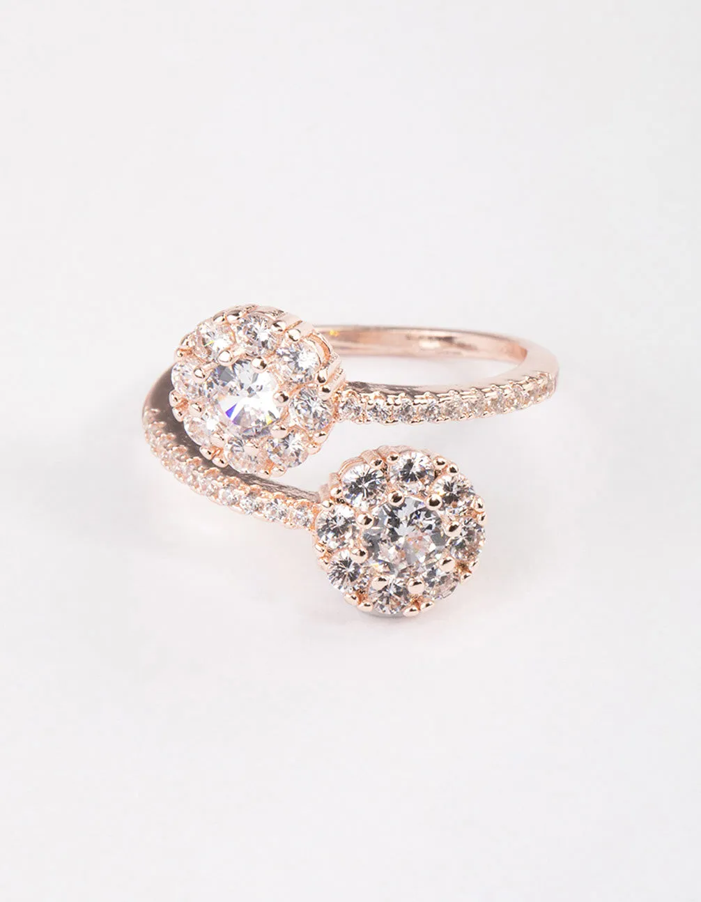 Rose Gold Round Double Wrap Ring