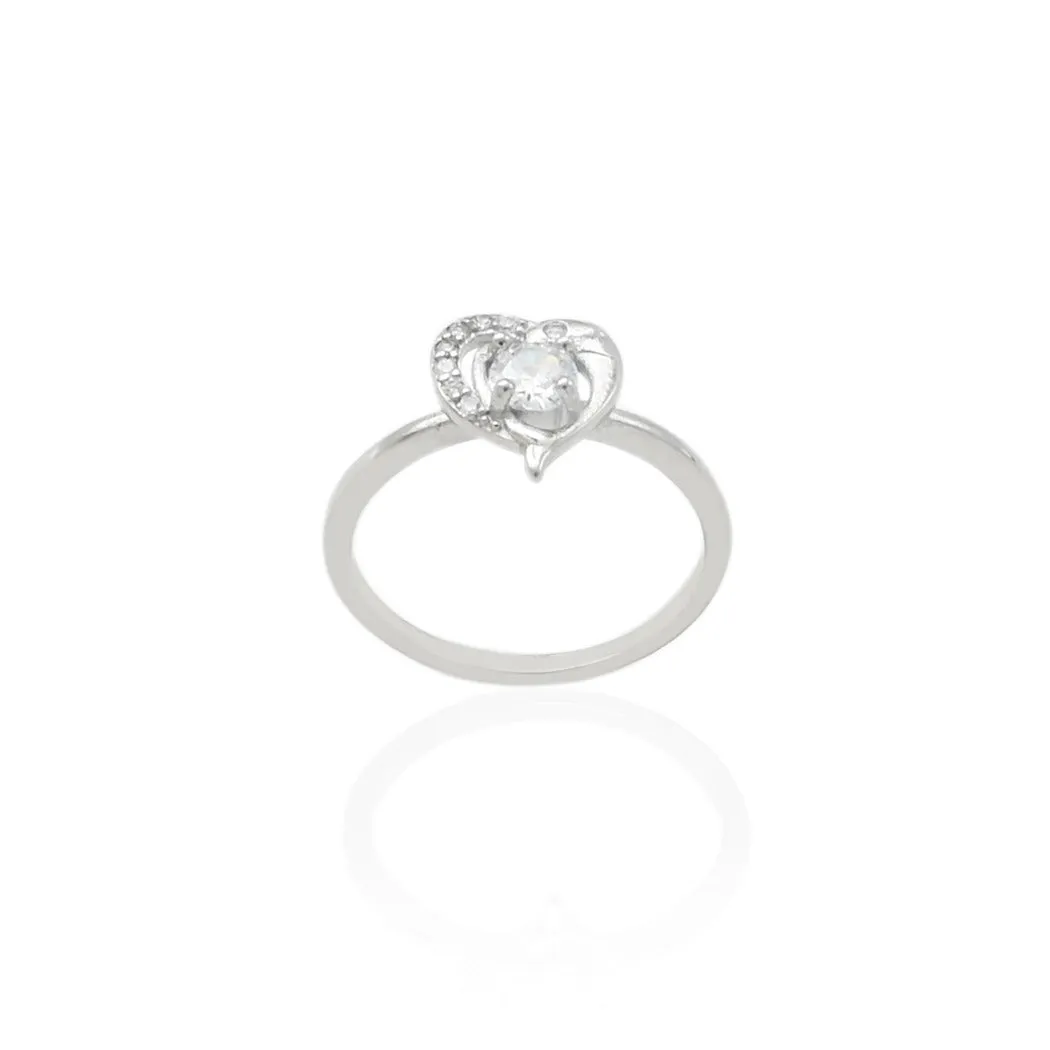 Silver Beautiful Love Promise Ring