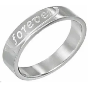 Stainless Steel "Forever" Ring - 8mm