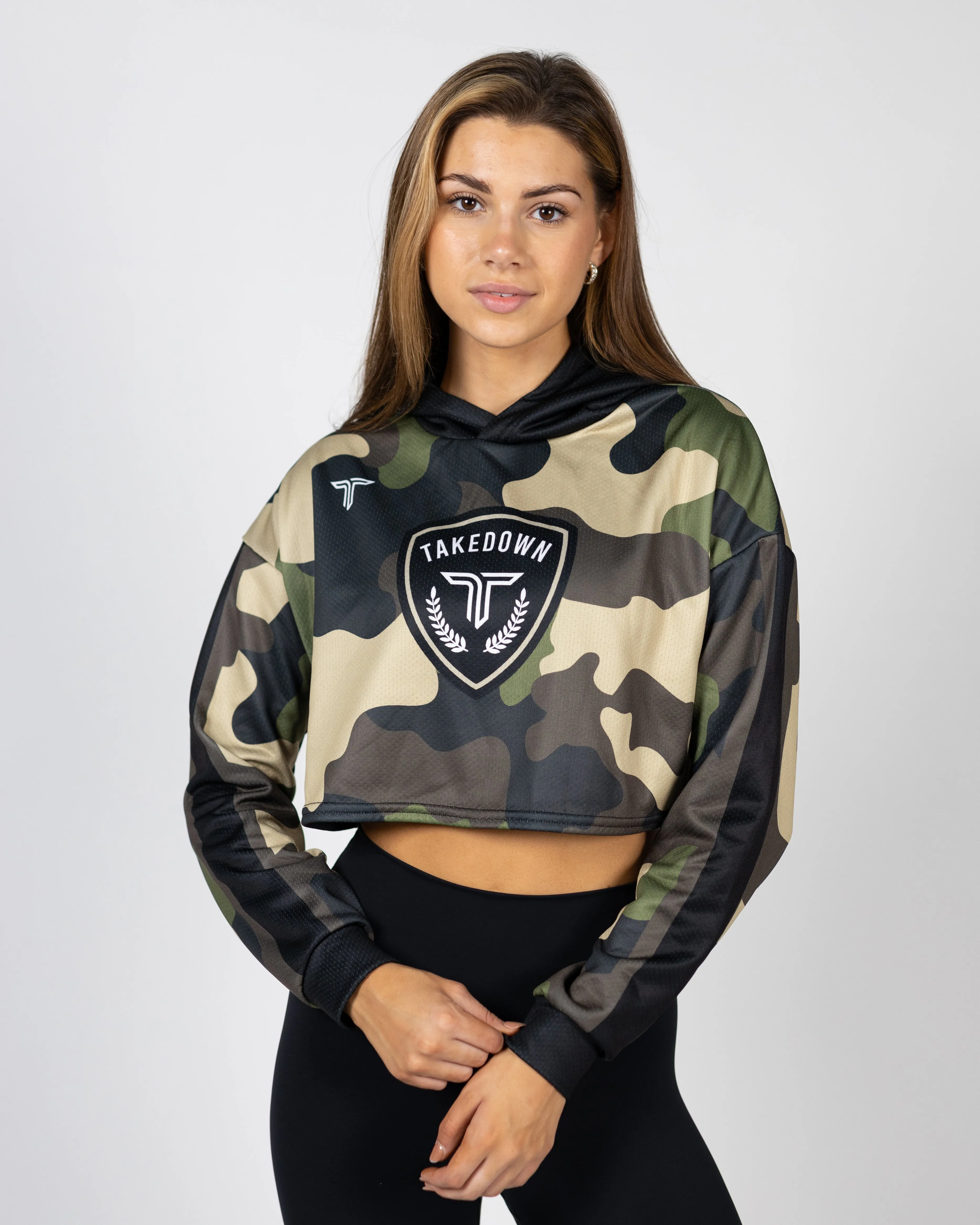 TD-CRPHD-007 360° Custom Cropped Hoodie