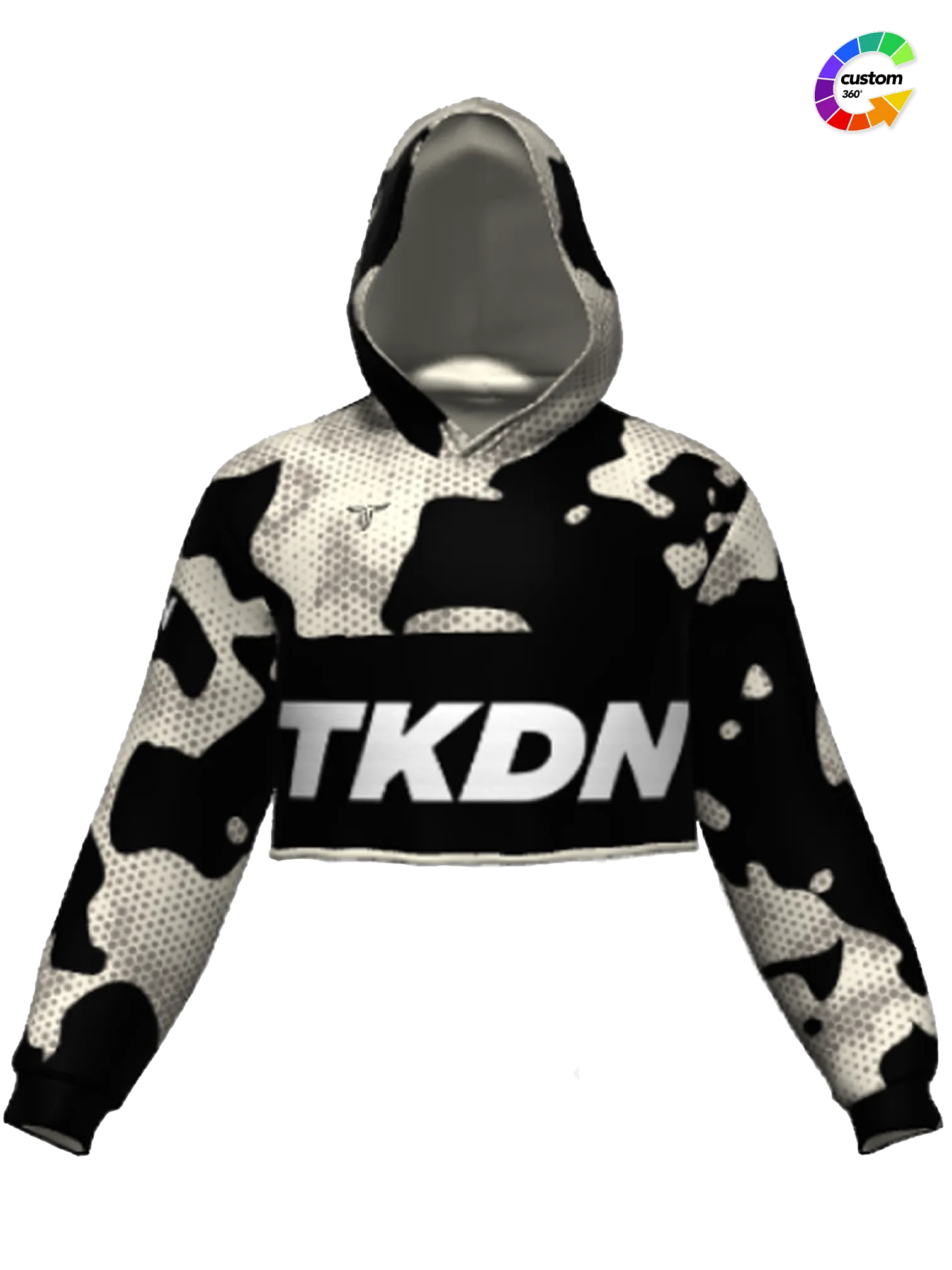 TD-CRPHD-008 360° Custom Cropped Hoodie