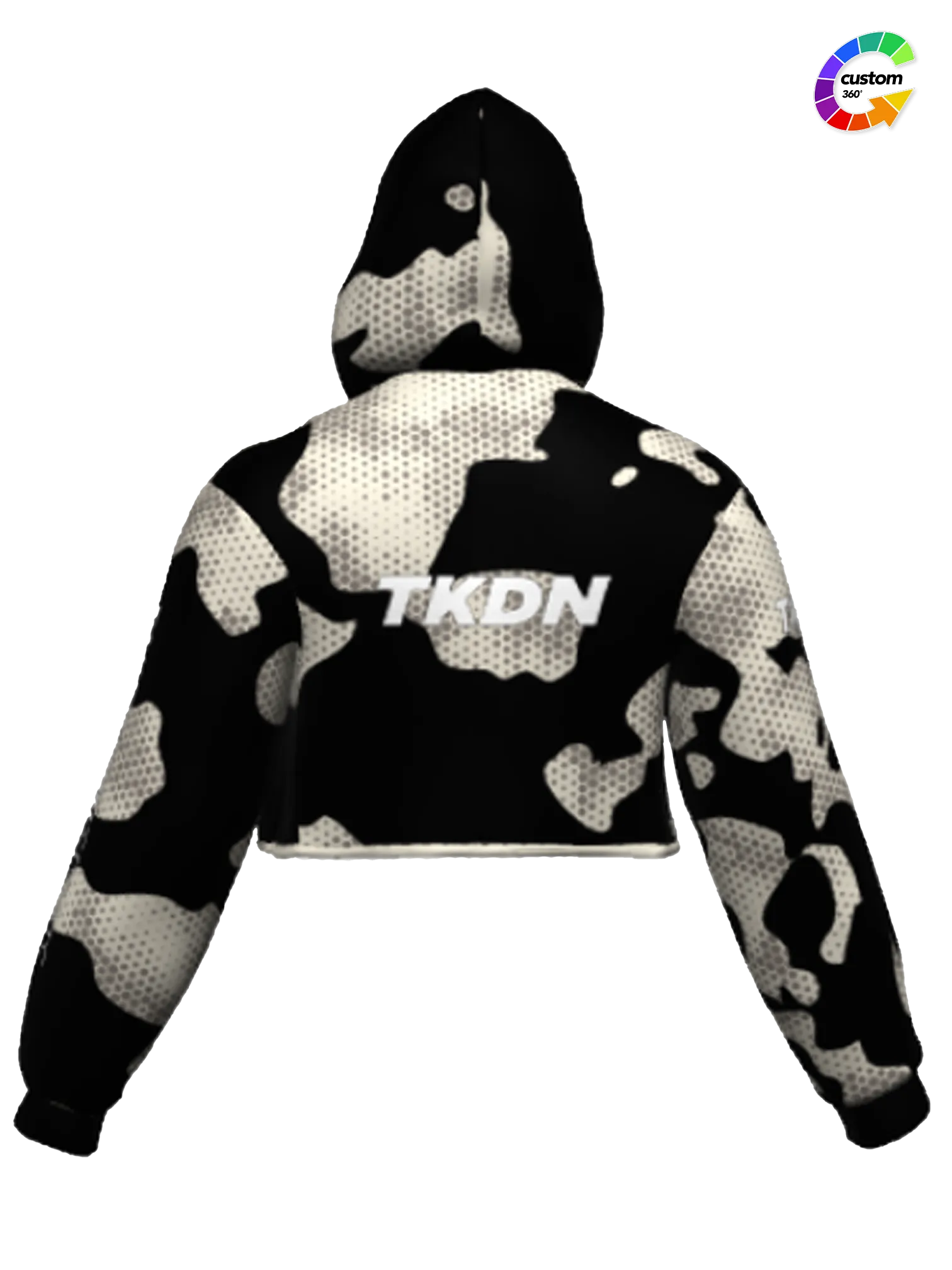 TD-CRPHD-008 360° Custom Cropped Hoodie